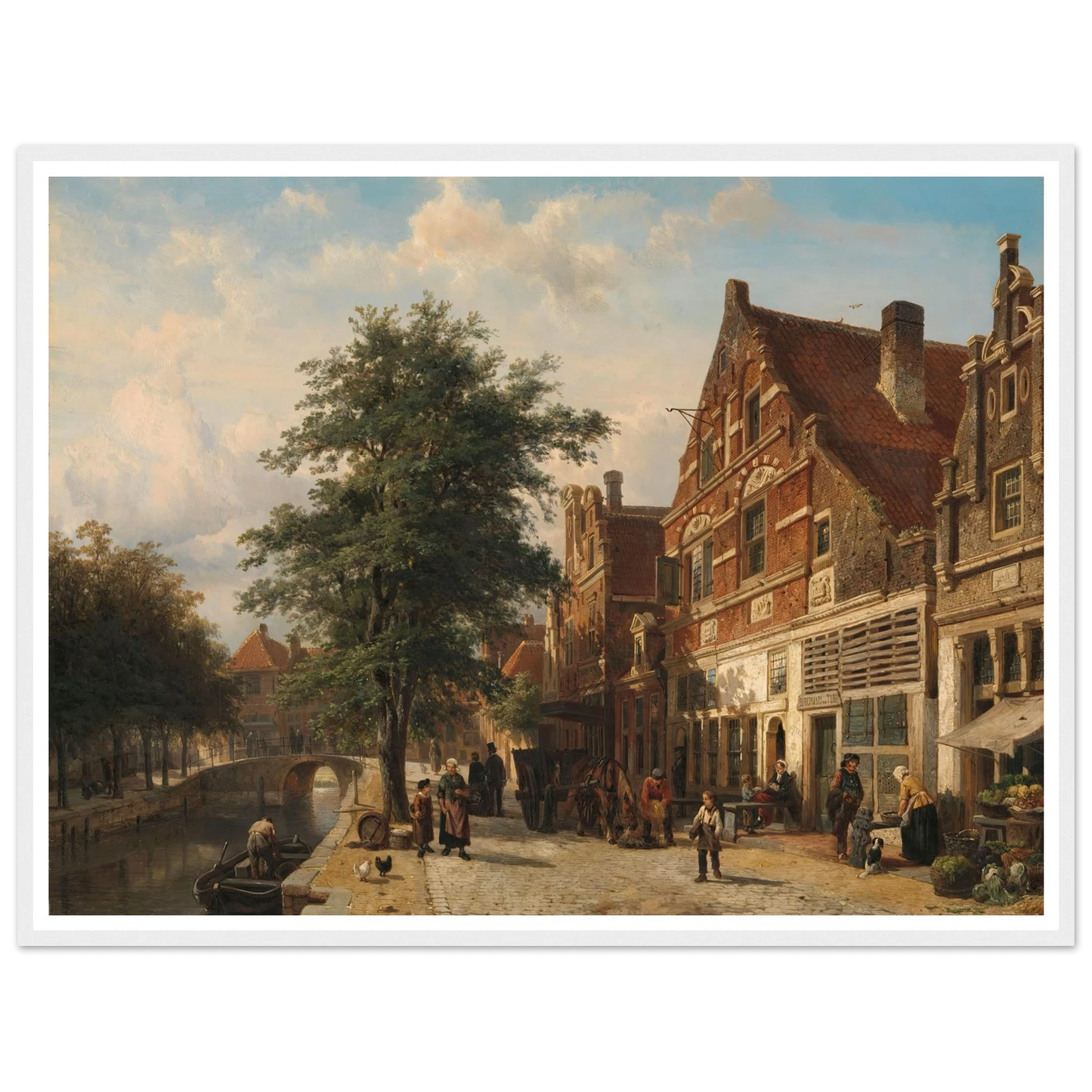 The Zuiderhavendijk, Enkhuizen (1868) Art Print | Cornelis Springer-Quipham Collections