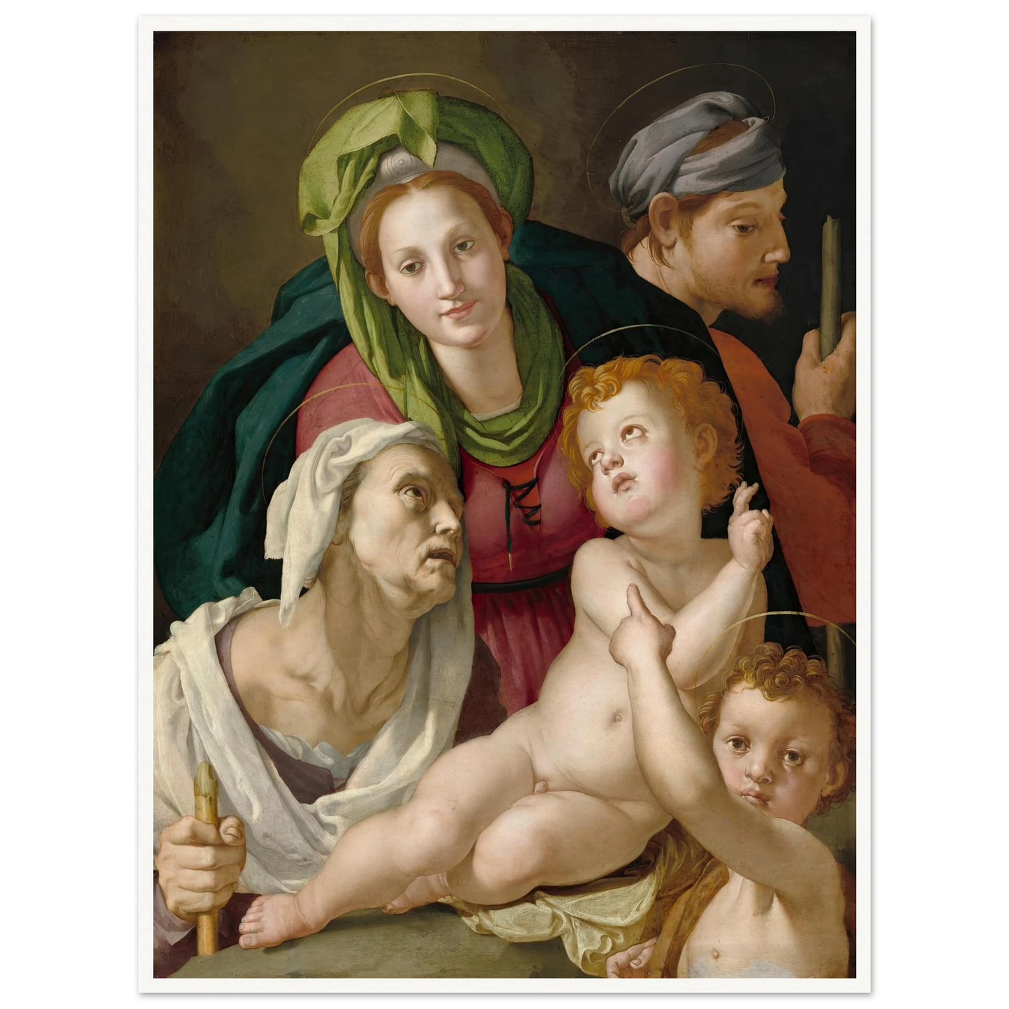 The Holy Family (c. 1527-1528) Art Print | Agnolo Bronzino-Quipham Collections
