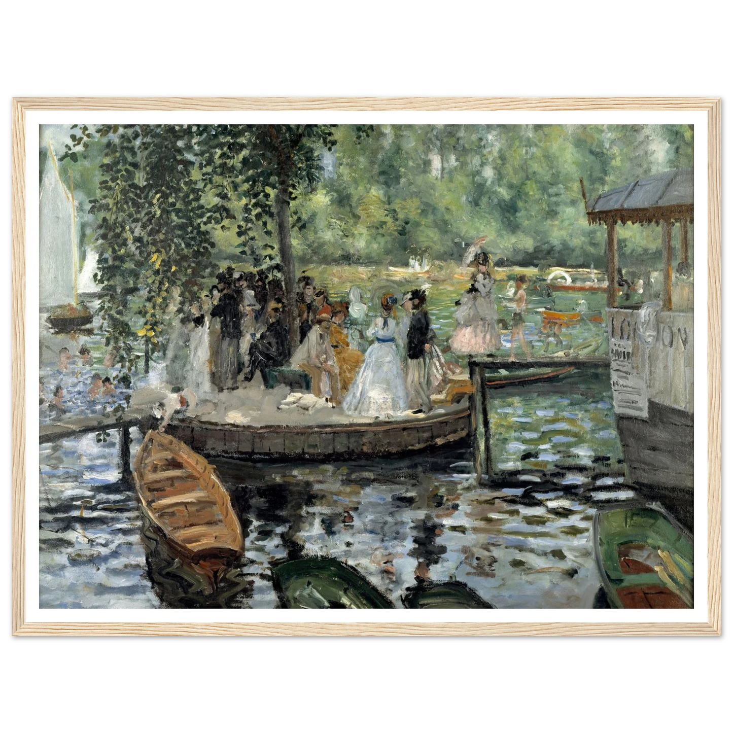 La Grenouillère Art Print | Pierre Auguste Renoir-Quipham Collections