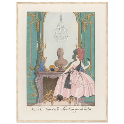 Mademoiselle Sorel en grand habit (1924) Art Print | George Barbier-Quipham Collections