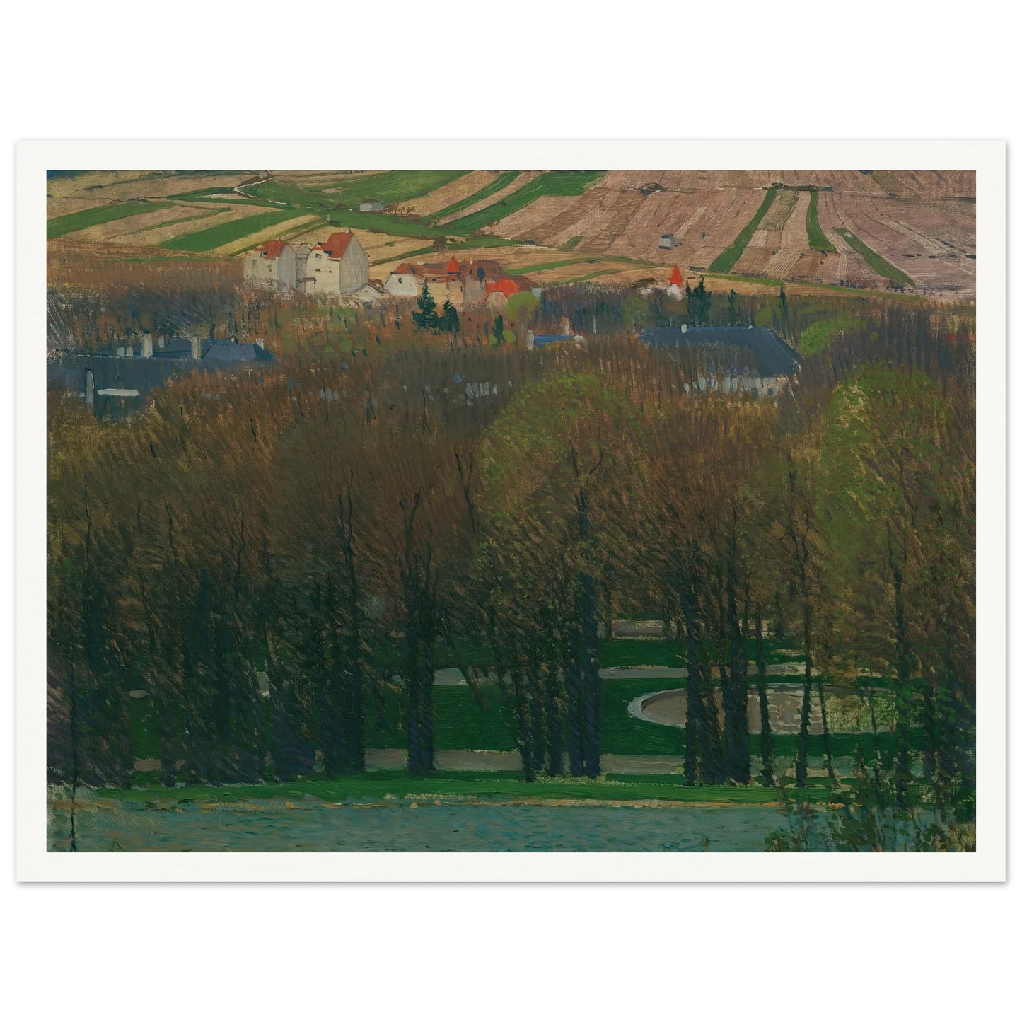 Blick von Heiligenstadt auf den Nußberg (1903) Art Print | Carl Moll-Quipham Collections