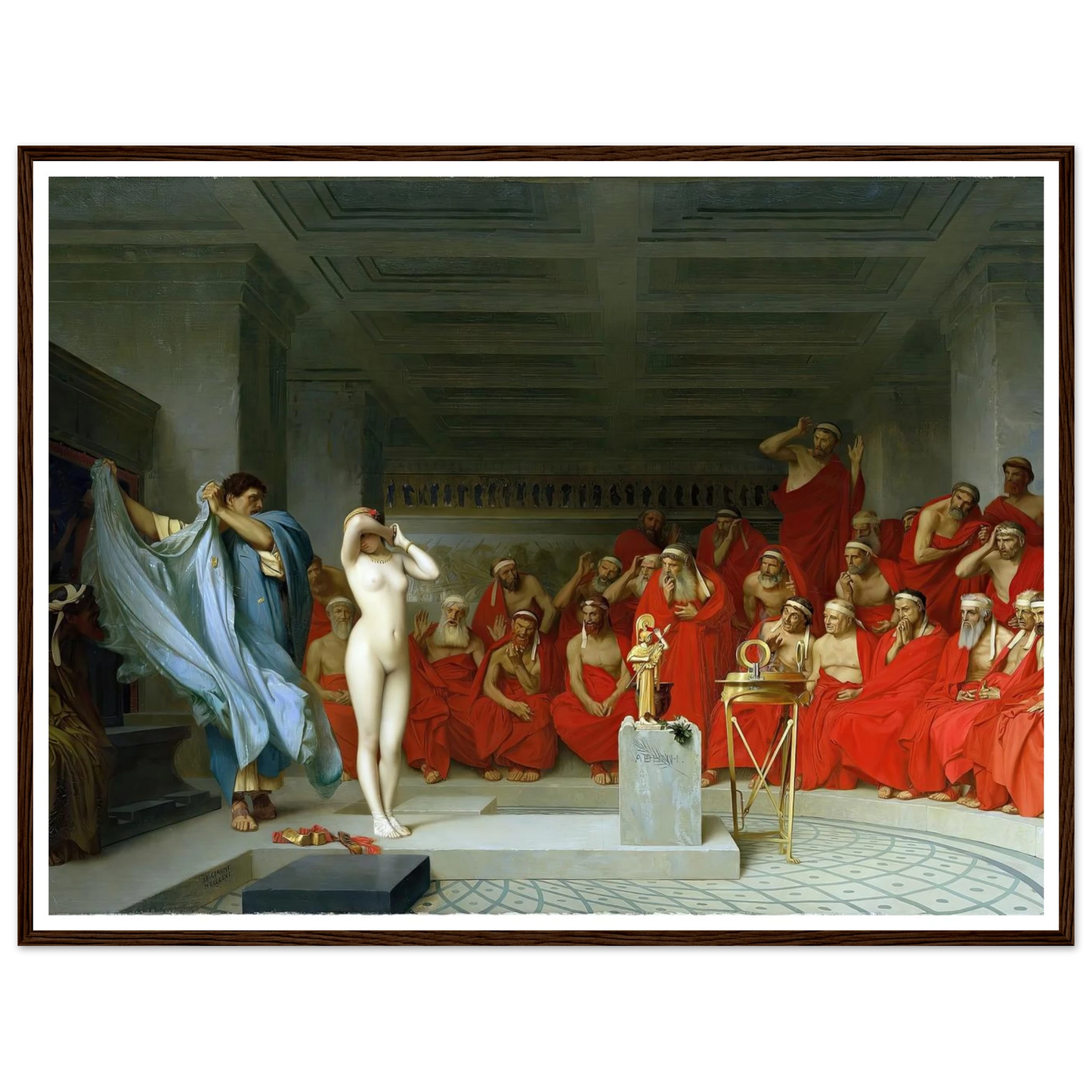 Phryne revealed before the Areopagus (1861) Art Print | Jean Leon Gerome-Quipham Collections