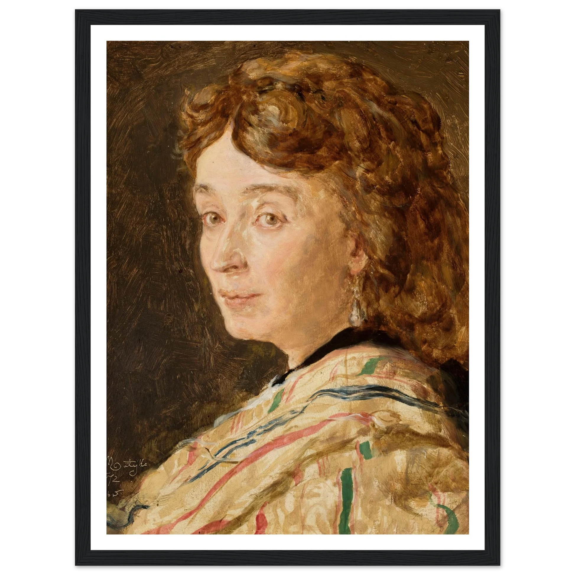 Portrait of Ludwika Groppler (1872) Art Print | Jan Matejko-Quipham Collections
