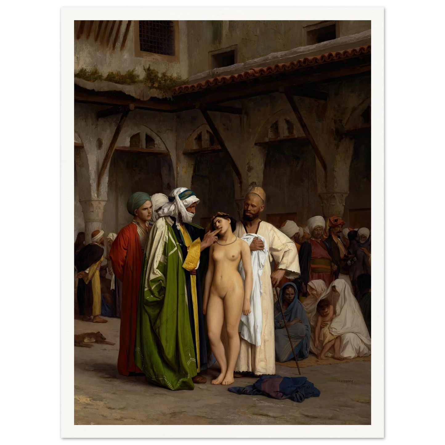 The Slave Market (circa 1866) Art Print | Jean Leon Gerome-Quipham Collections