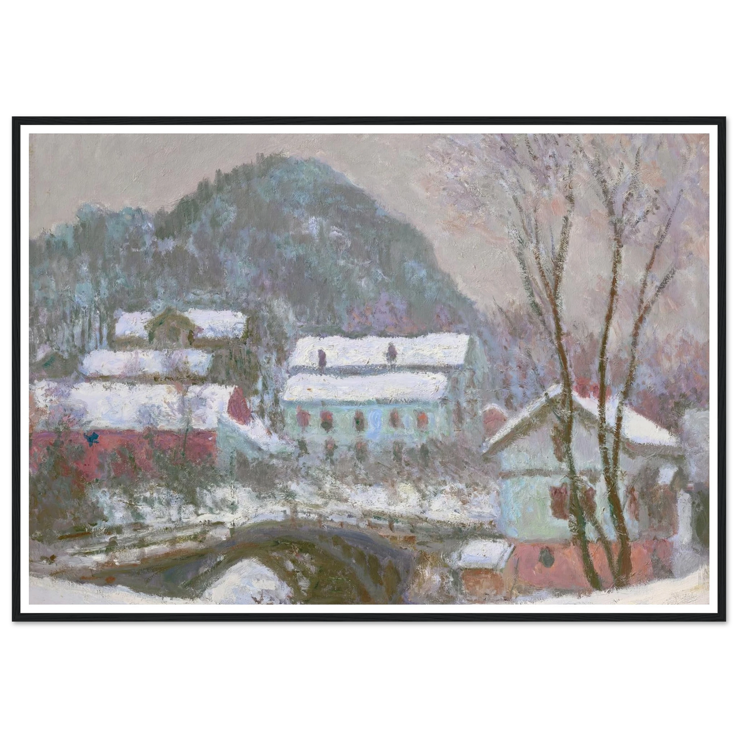 Sandviken, Norvège, effet de neige (1895) Art Print | Claude Monet-Quipham Collections