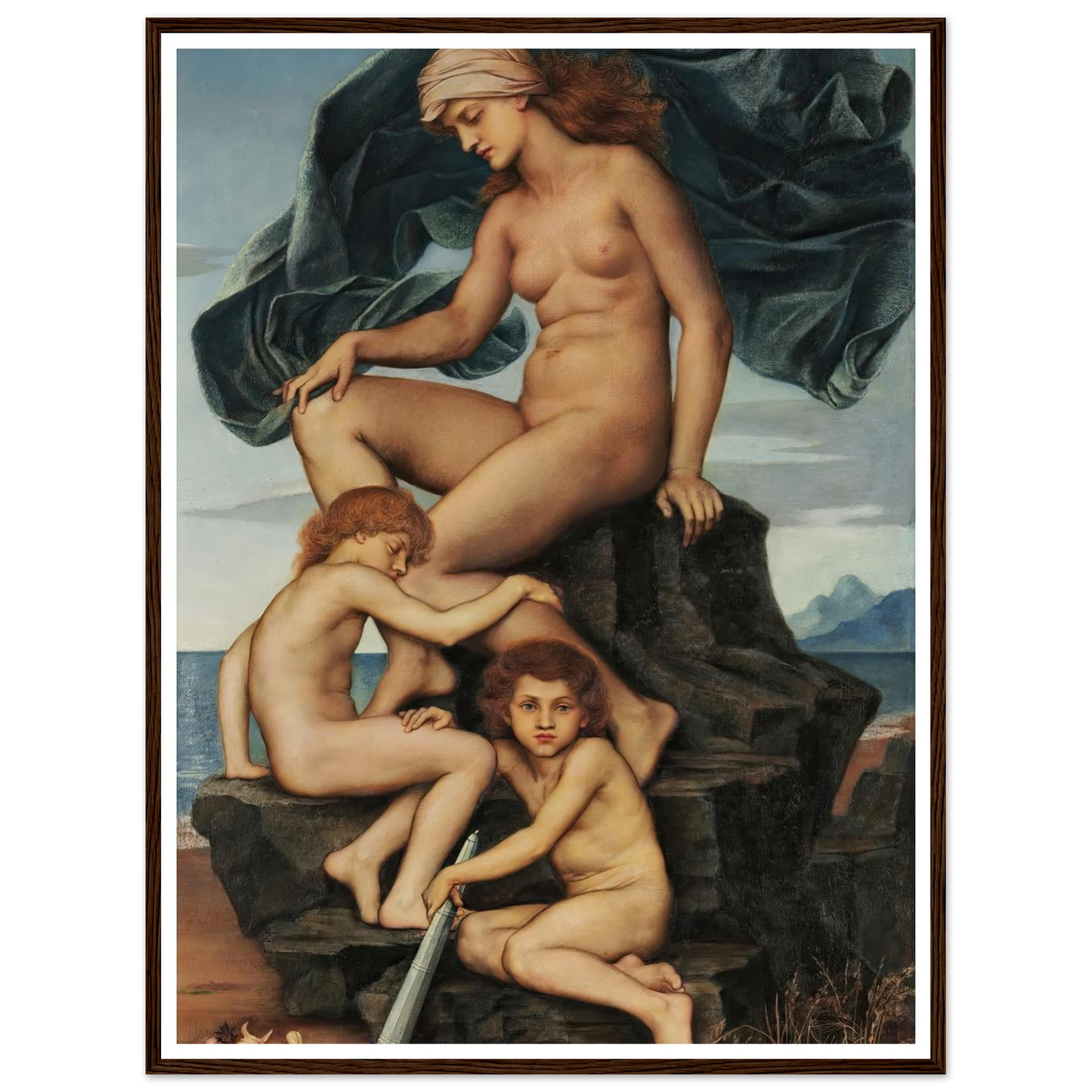 Sleep and Death, the Children of the Night (1883) Art Print | Evelyn de Morgan-Quipham Collections