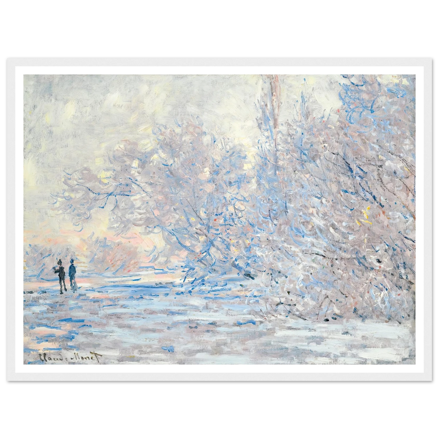 Le Givre À Giverny (1885) Art Print | Claude Monet-Quipham Collections