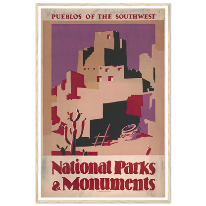 National parks and monuments Pueblos of the southwest (1930) Art Print | Dorothy Waugh-Quipham Collections