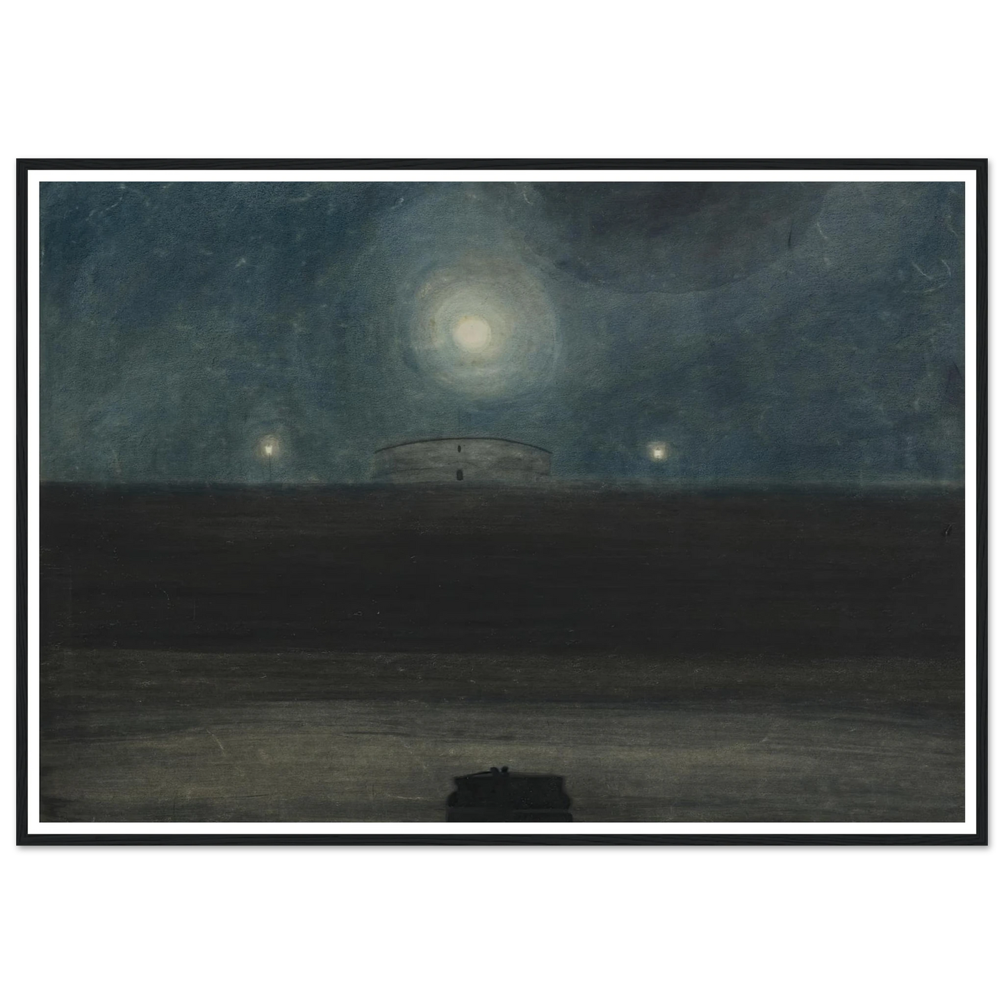 Strand met maan (1908) Art Print | Leon Spilliaert-Quipham Collections