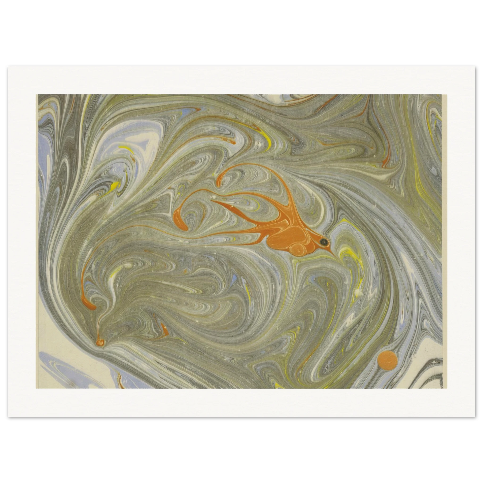 Marmorpapier (mit Vogelmotiv) (1903 - 1907) Art Print | Josef Hoffmann-Quipham Collections