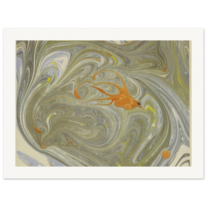 Marmorpapier (mit Vogelmotiv) (1903 - 1907) Art Print | Josef Hoffmann-Quipham Collections