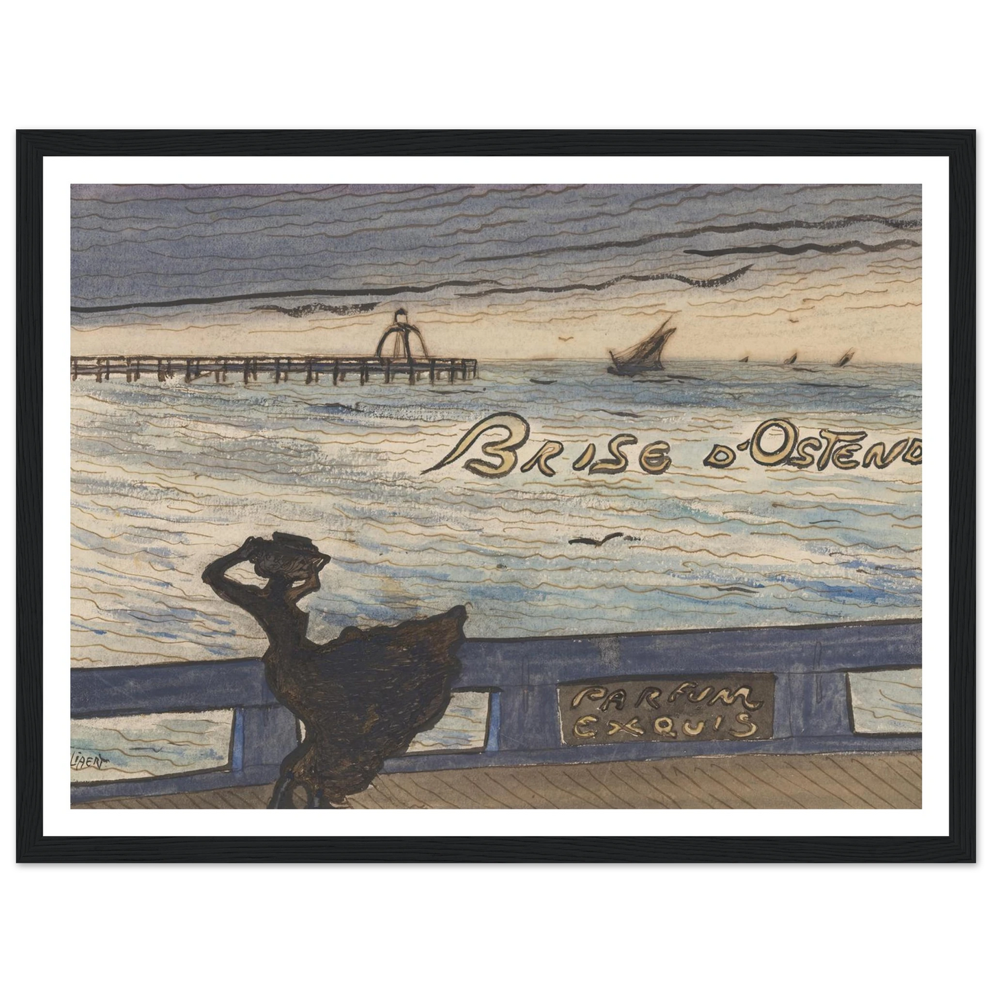 Brise d’Ostende. Parfum exquis (1900-1901) Art Print | Leon Spilliaert-Quipham Collections