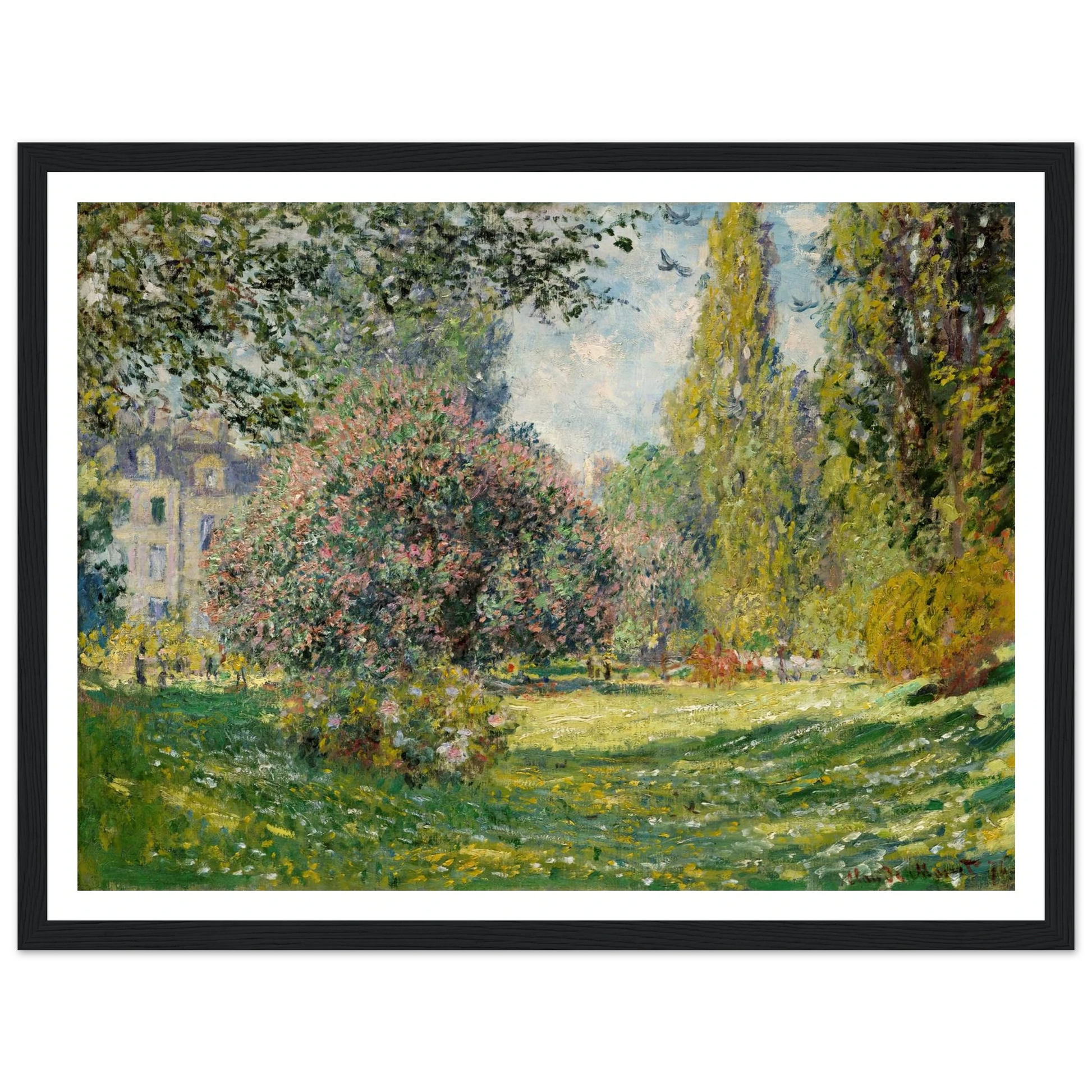Landscape; The Parc Monceau (1876) Art Print | Claude Monet-Quipham Collections