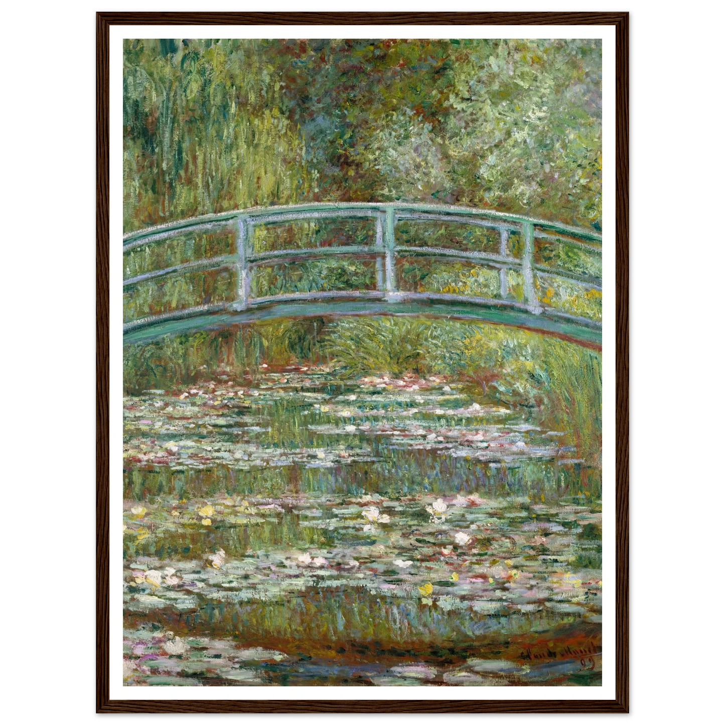 Bridge over a Pond of Water Lilies (1899) Art Print | Claude Monet-Quipham Collections