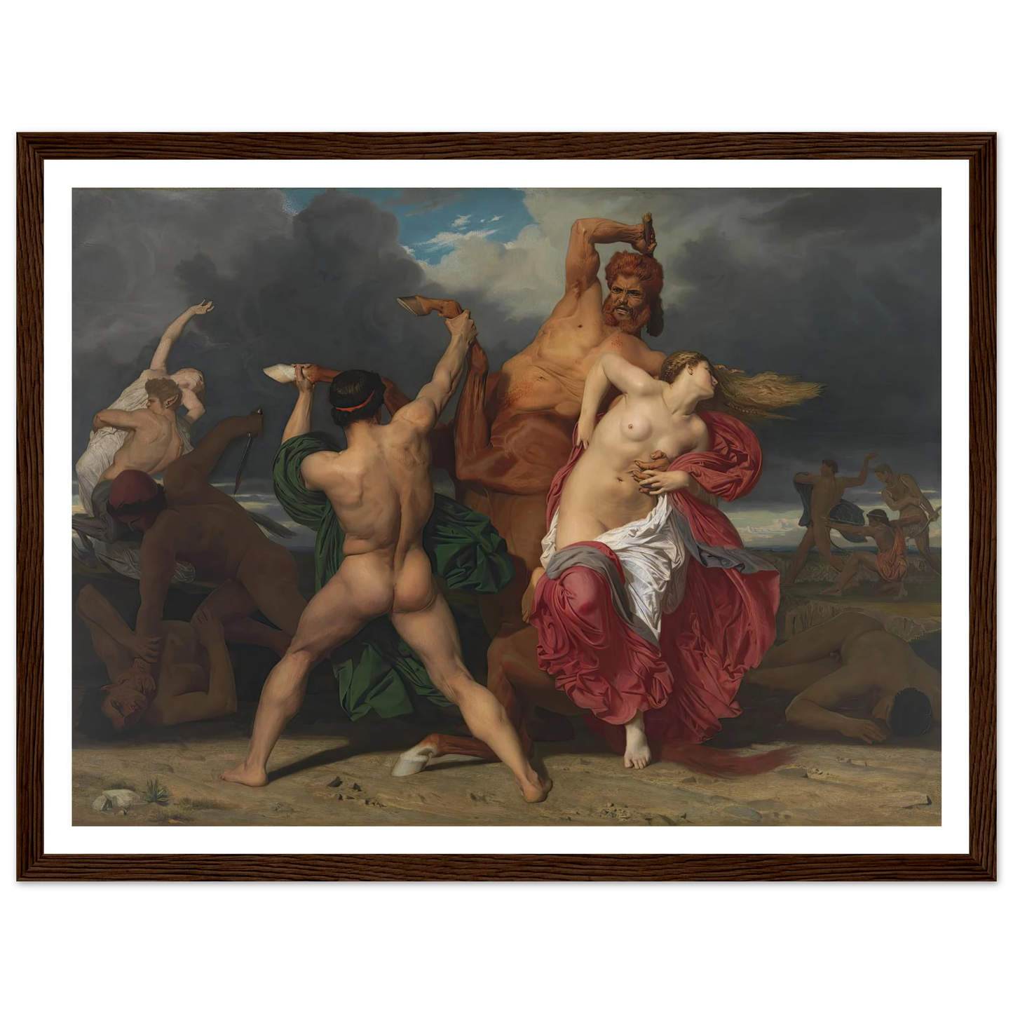 Battle Of The Centaurs And The Lapiths (1852) Art Print | William Bouguereau-Quipham Collections