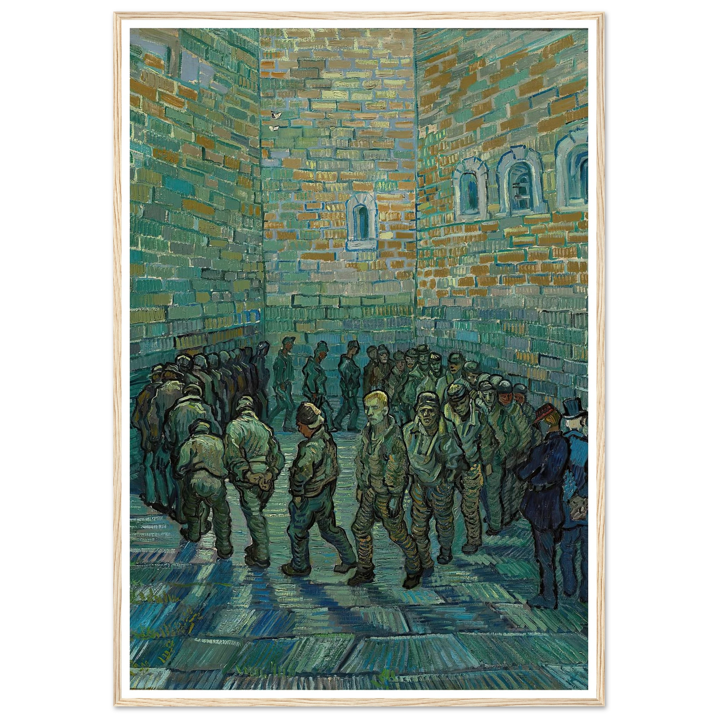 The Prison Courtyard (1890) Art Print | Vincent van Gogh-Quipham Collections