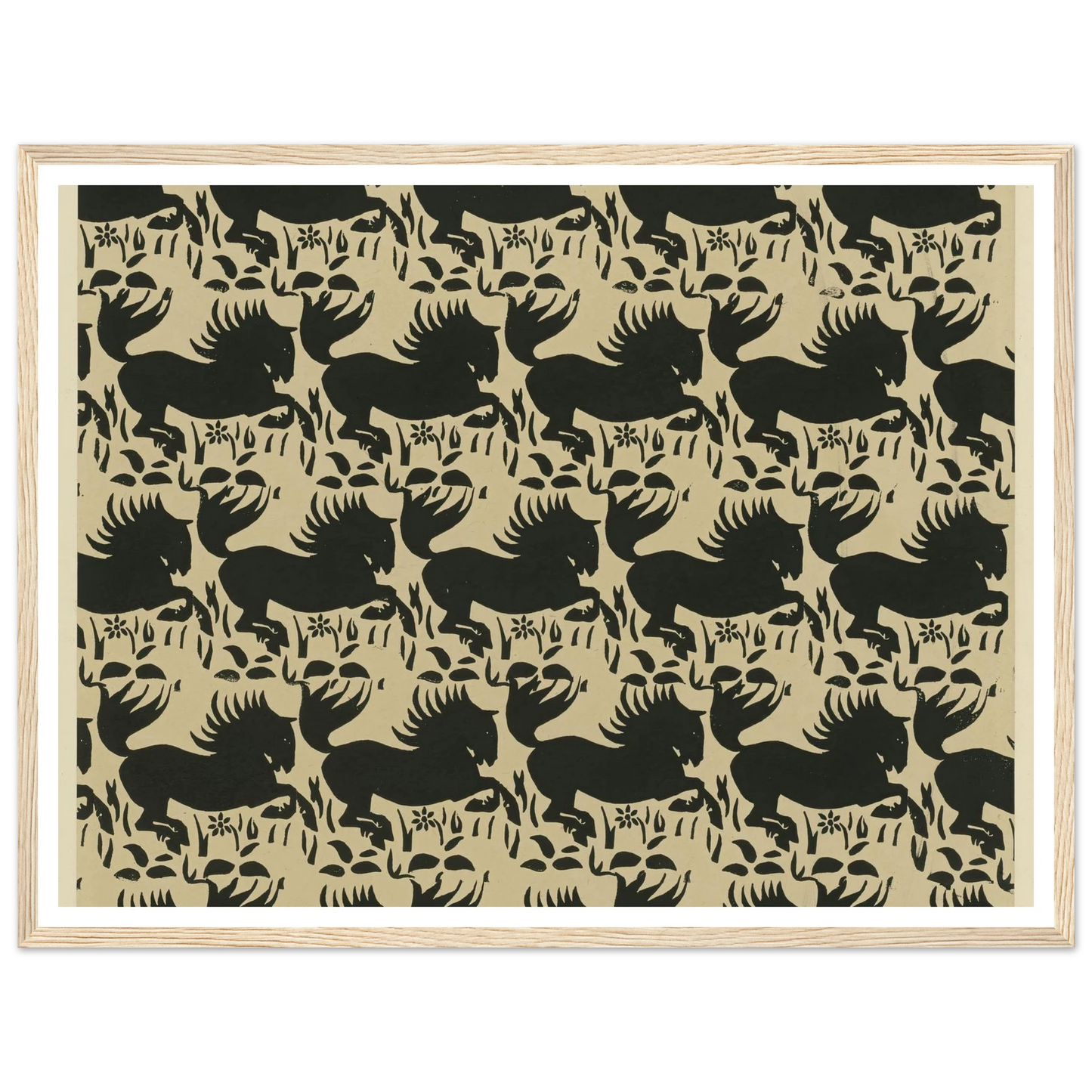 Buntpapier (Pferde) (1902 - 1906) Art Print | Maria von Uchatius-Quipham Collections