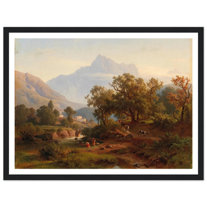 Region In South Tyrol–landscape In The Morning Light Art Print | August Behrendsen-Quipham Collections