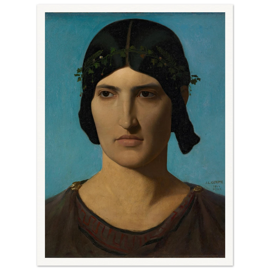 Head of an Italian Woman (1847-1860) Art Print | Jean Leon Gerome-Quipham Collections