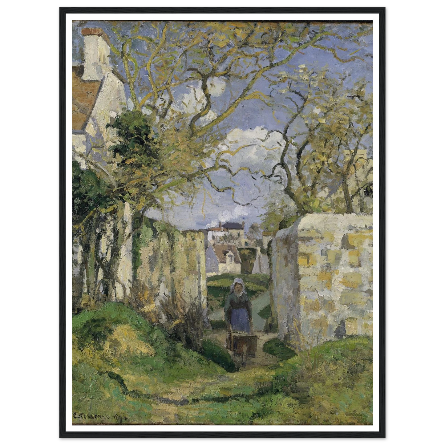 Landscape from Pontoise (1874) Art Print | Camille Pissarro-Quipham Collections