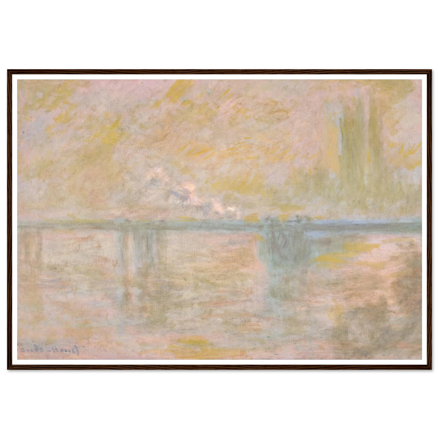 Charing-Cross Bridge in London (circa 1902) Art Print | Claude Monet-Quipham Collections