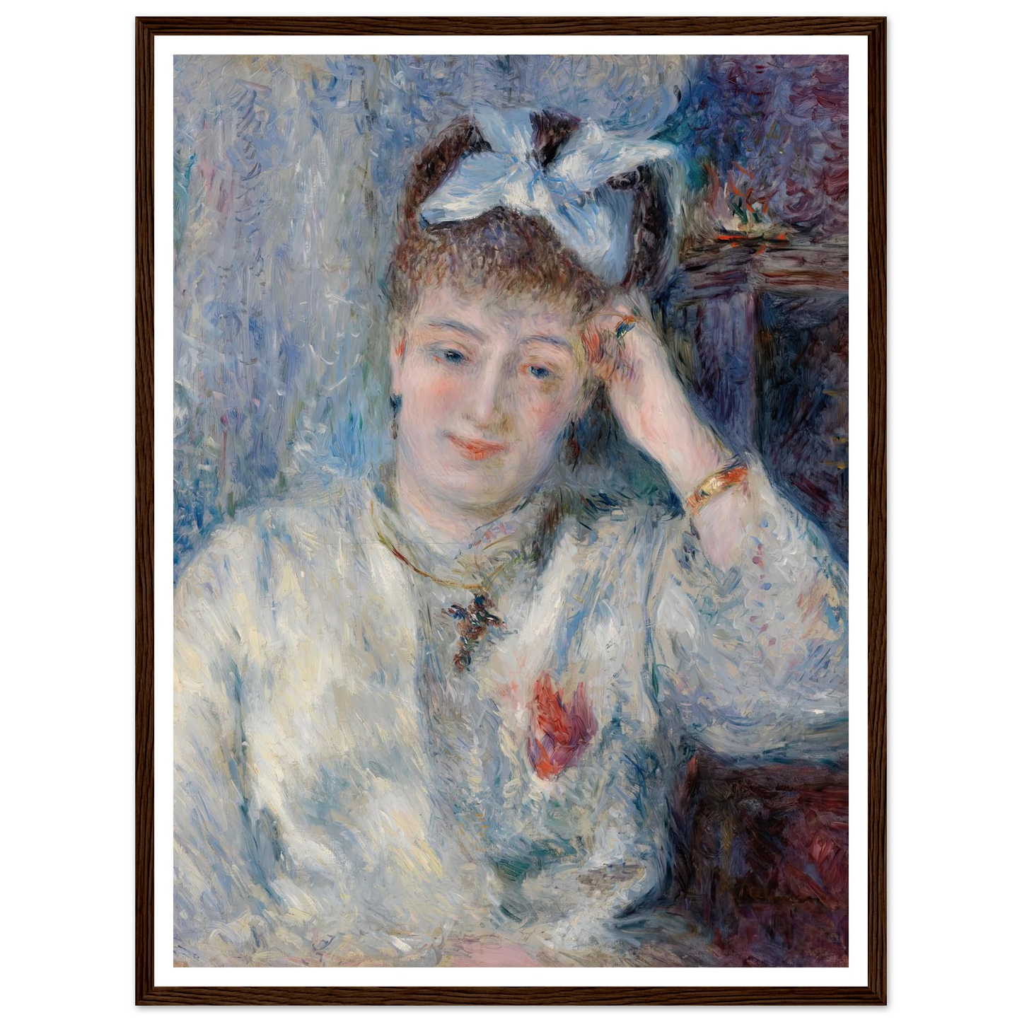 Portrait of Mademoiselle Marie Murer (Portrait de Mademoiselle Marie Murer) (1877) Art Print | Pierre Auguste Renoir-Quipham Collections