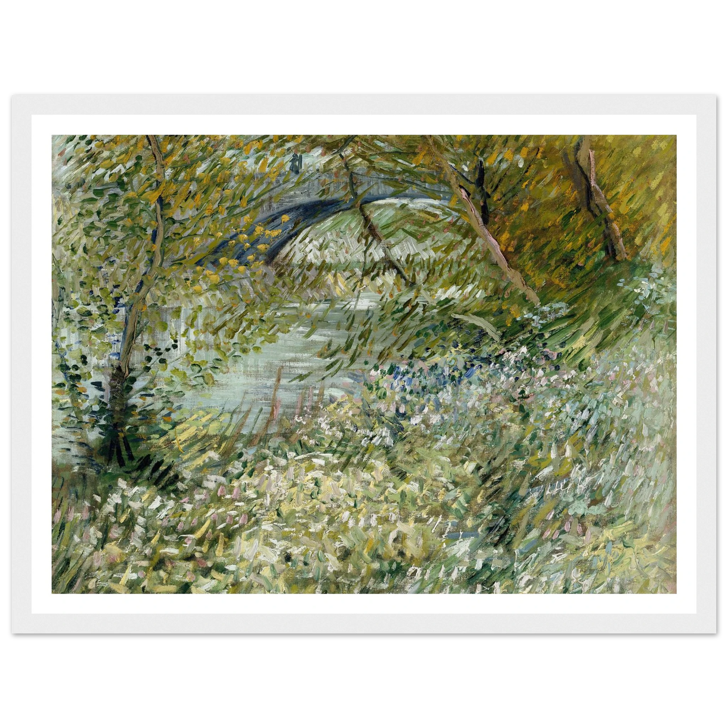 River Bank in Springtime (1887) Art Print | Vincent van Gogh-Quipham Collections