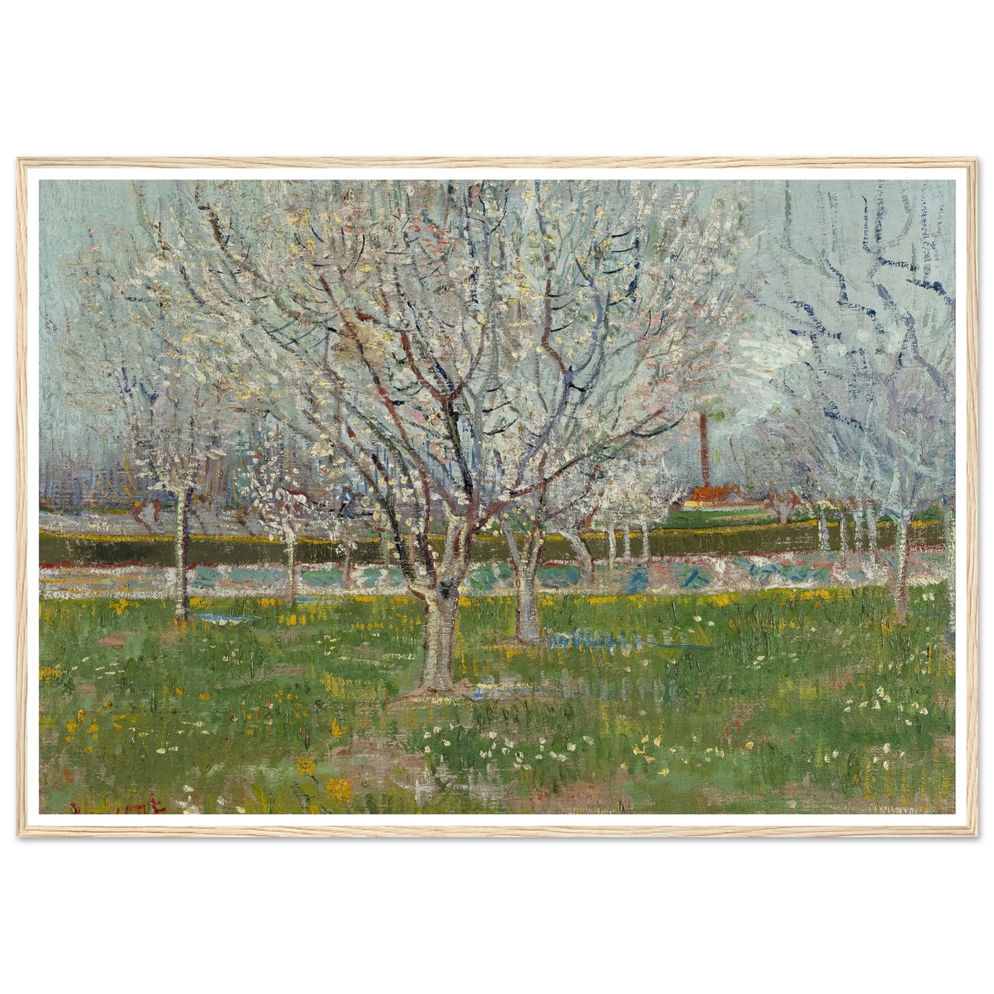 Orchard in Blossom (Plum Trees) Art Print | Vincent van Gogh-Quipham Collections