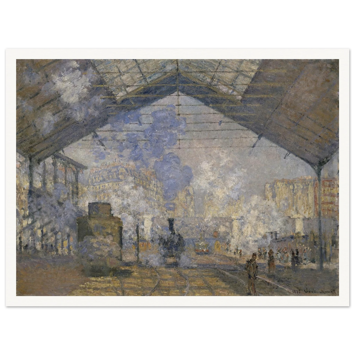 The Saint-Lazare Station (1877) Art Print | Claude Monet-Quipham Collections