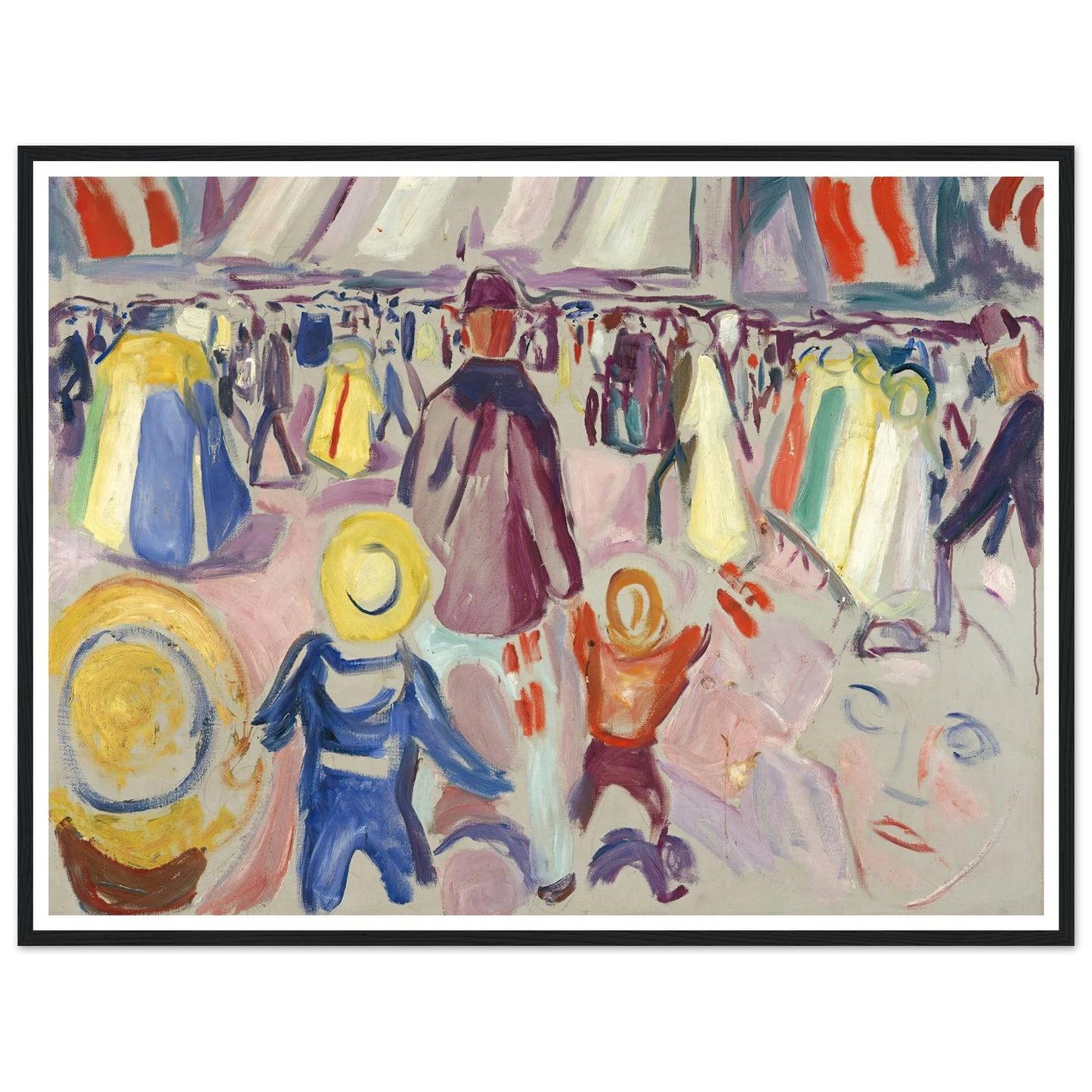 17th of May in a Small, Norwegian Town (1919) Art Print | Edvard Munch-Quipham Collections