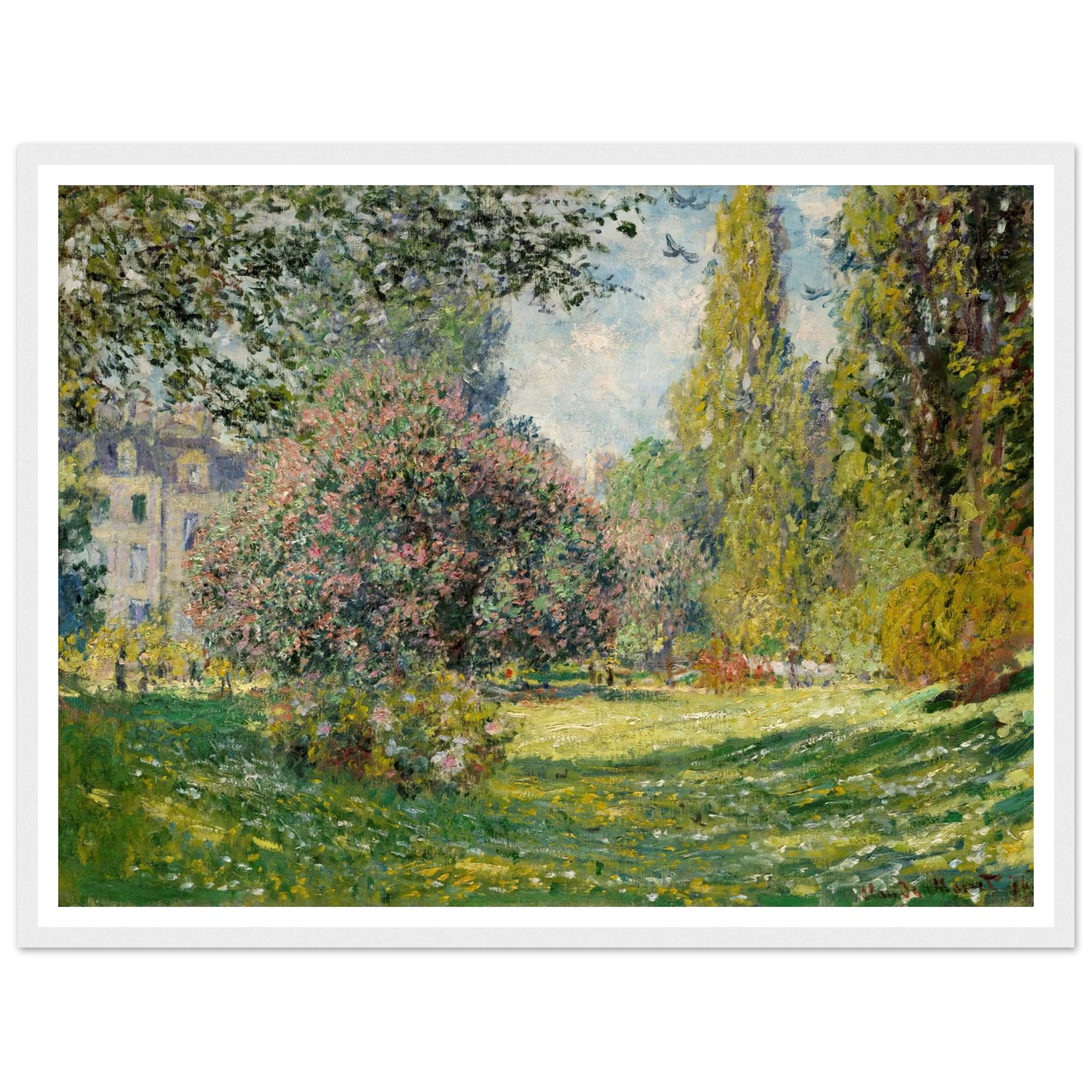 Landscape; The Parc Monceau (1876) Art Print | Claude Monet-Quipham Collections