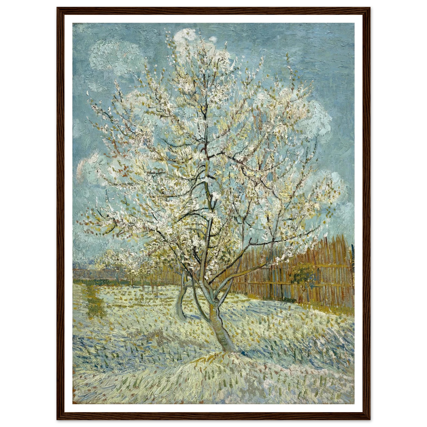 The pink peach tree (1888) Art Print | Vincent van Gogh-Quipham Collections