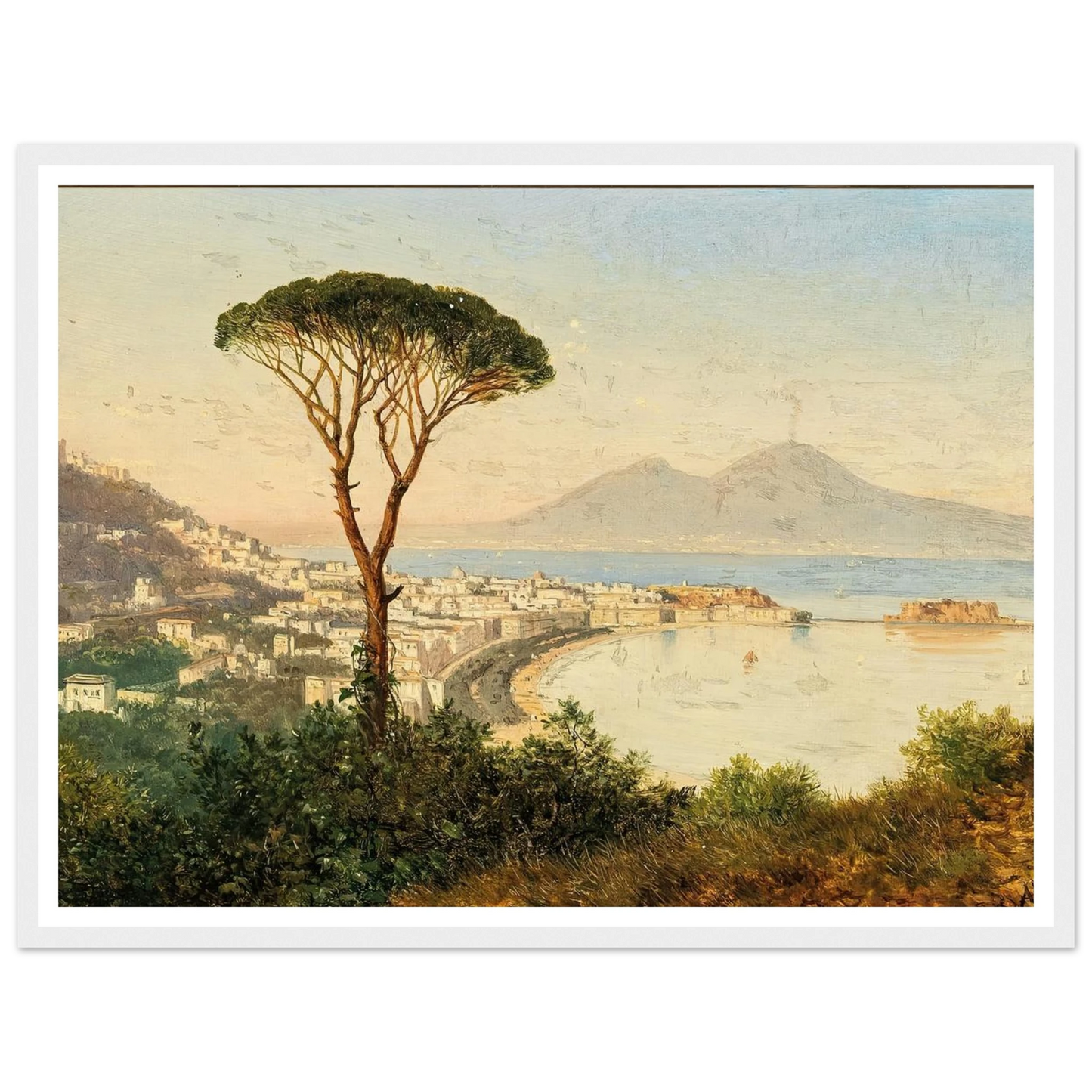 Blick auf die Bucht von Neapel Art Print | Albert Zimmermann-Quipham Collections