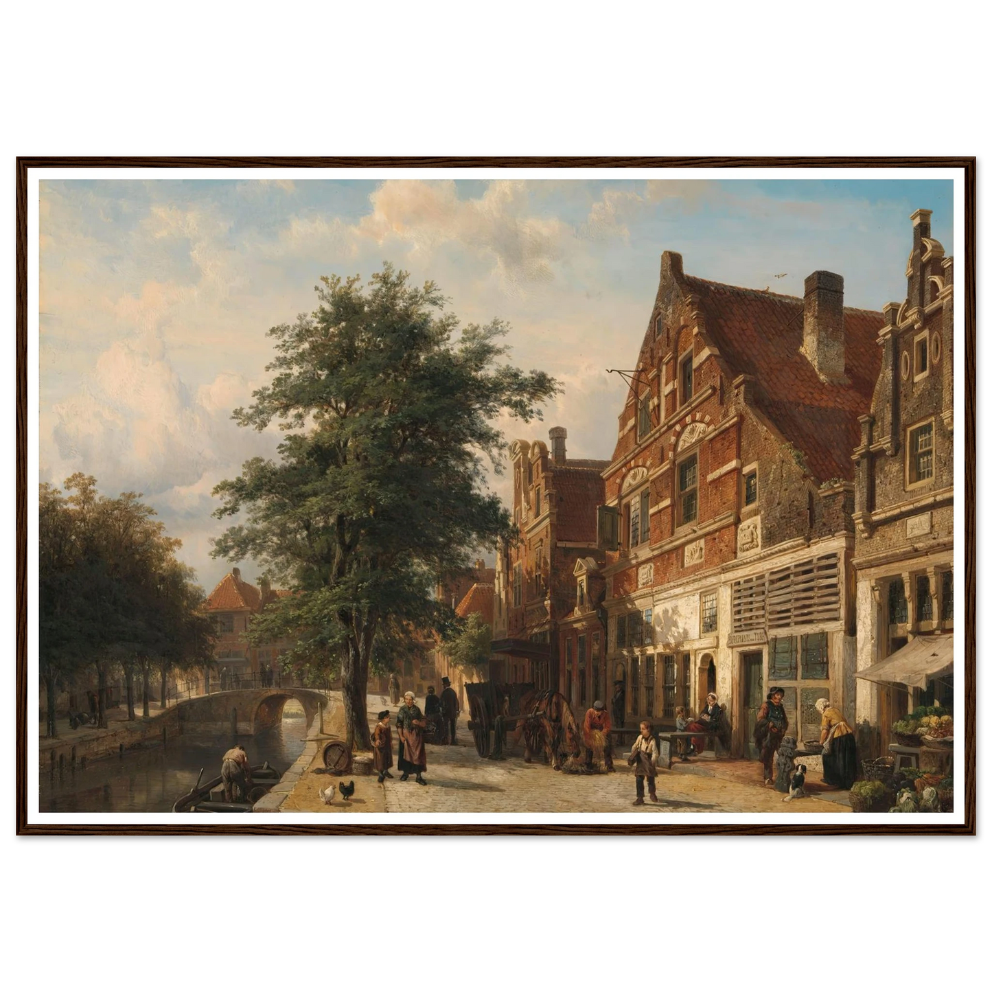 The Zuiderhavendijk, Enkhuizen (1868) Art Print | Cornelis Springer-Quipham Collections