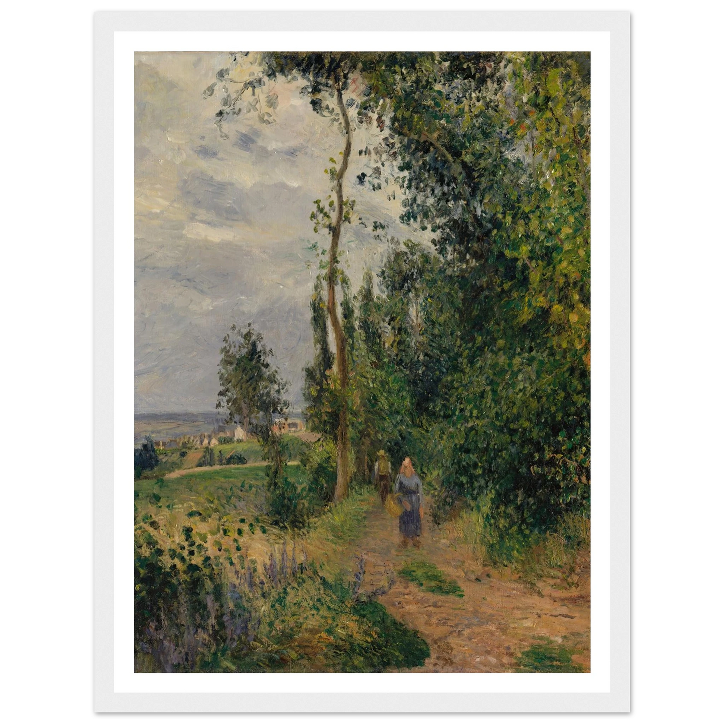 Côte des Grouettes, near Pontoise (1878) Art Print | Camille Pissarro-Quipham Collections