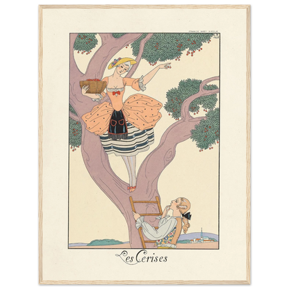 Les Cerises (Cherries) (1922–1926) Art Print | George Barbier-Quipham Collections