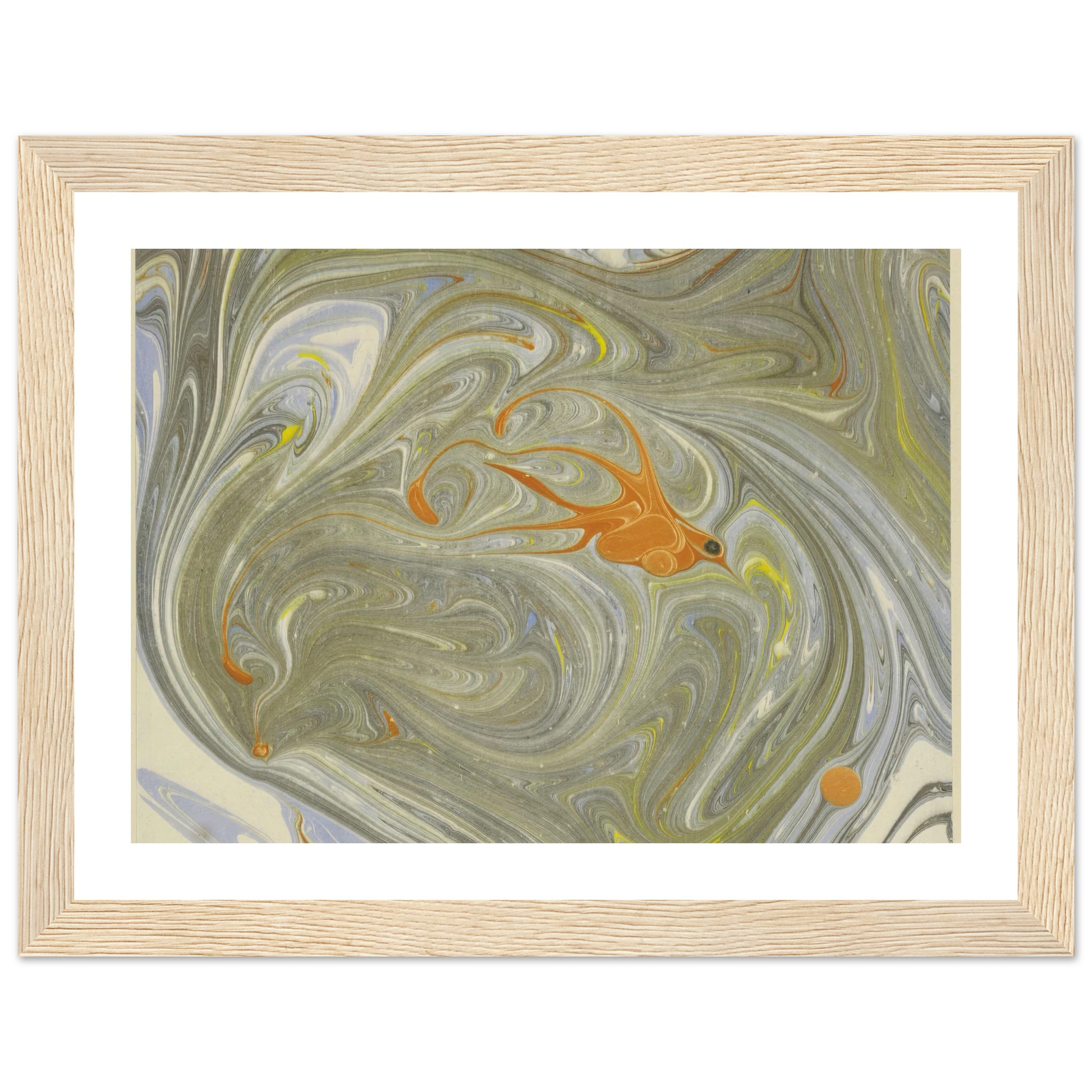 Marmorpapier (mit Vogelmotiv) (1903 - 1907) Art Print | Josef Hoffmann-Quipham Collections