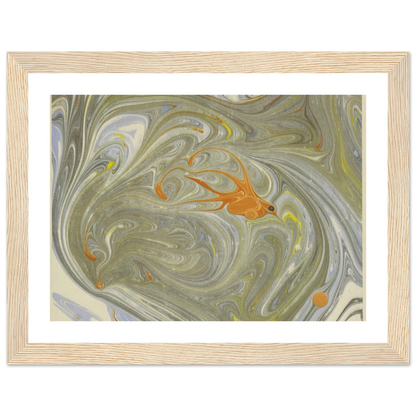 Marmorpapier (mit Vogelmotiv) (1903 - 1907) Art Print | Josef Hoffmann-Quipham Collections