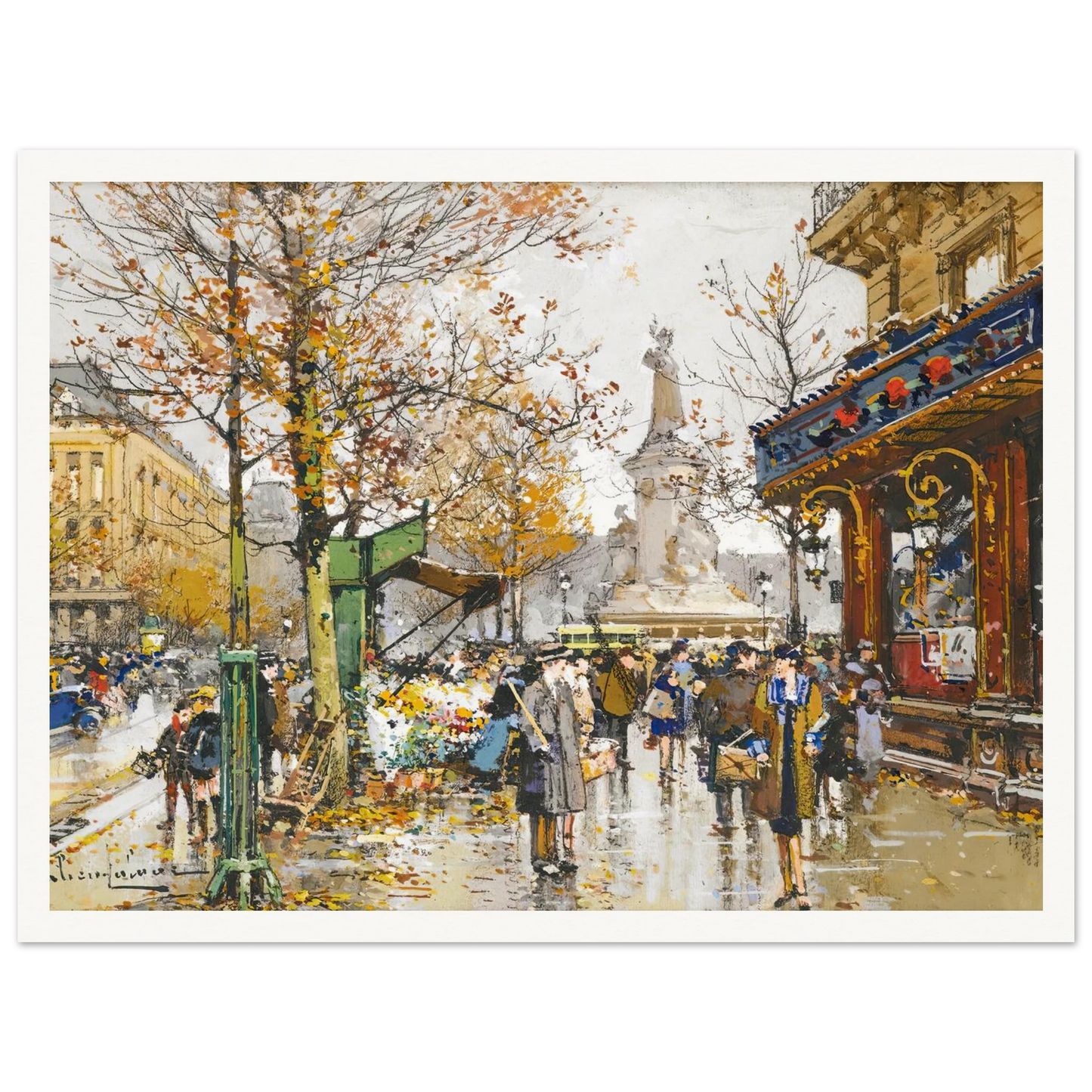 Place De La Republique Art Print | Eugene Galien Laloue-Quipham Collections