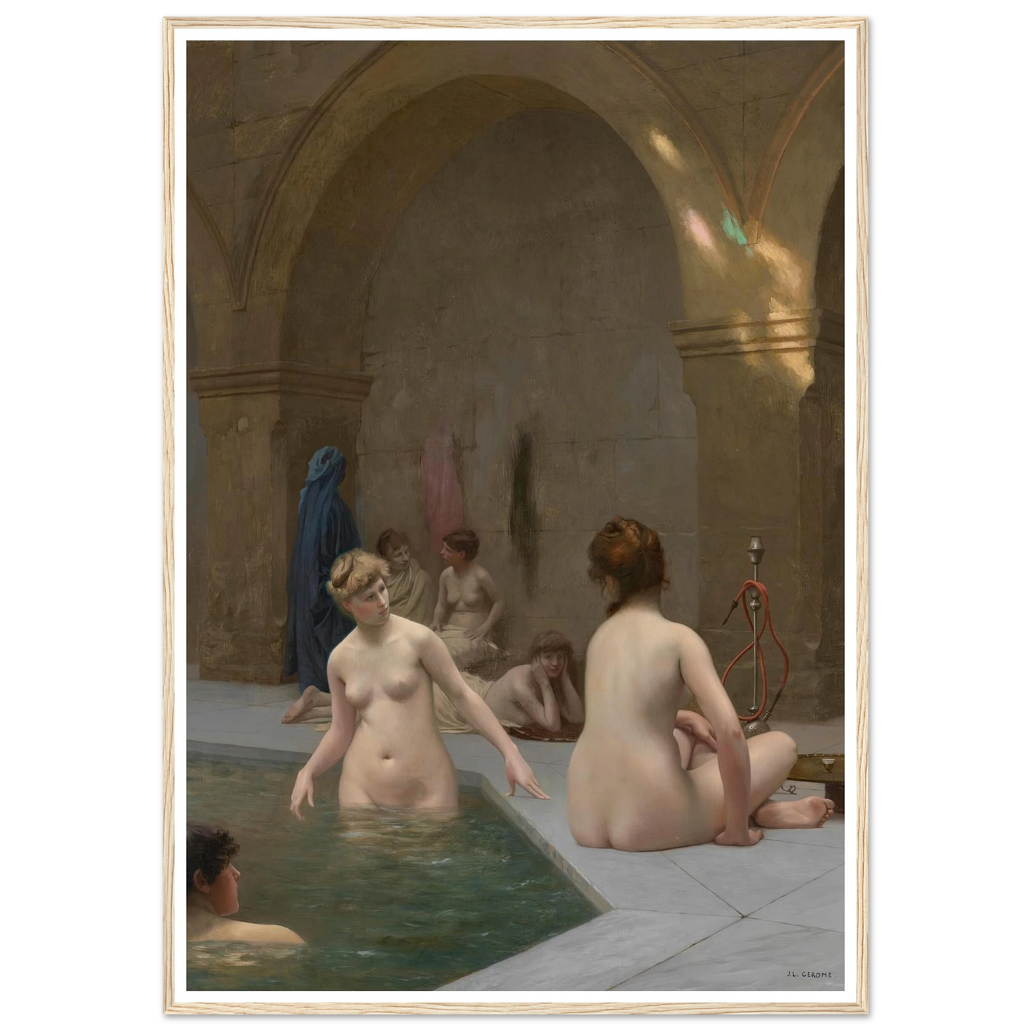 Baigneuses (1884) Art Print | Jean Leon Gerome-Quipham Collections