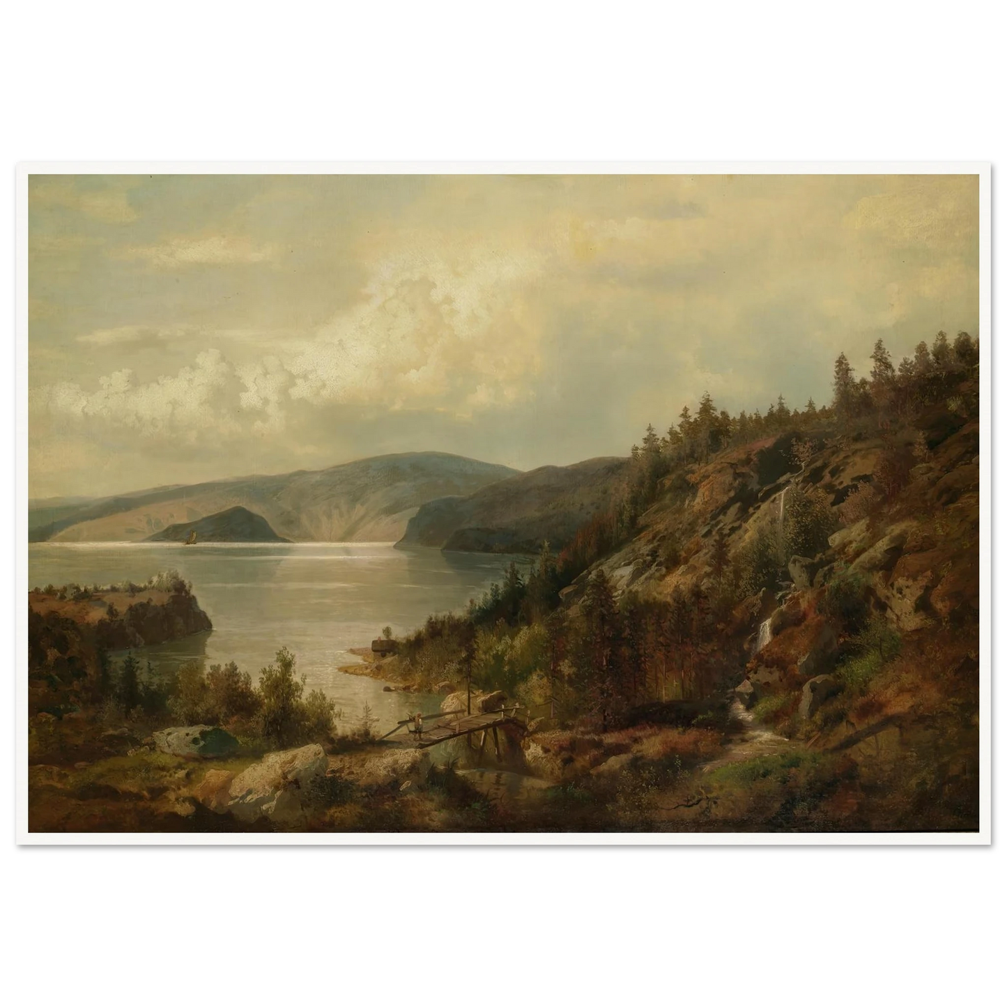 The Old Bridge Art Print | Hermann Ottomar Herzog-Quipham Collections
