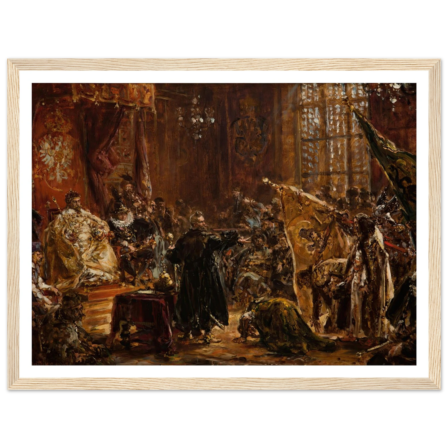 Shuysky Tsars at the Seym of Warsaw (1892) Art Print | Jan Matejko-Quipham Collections