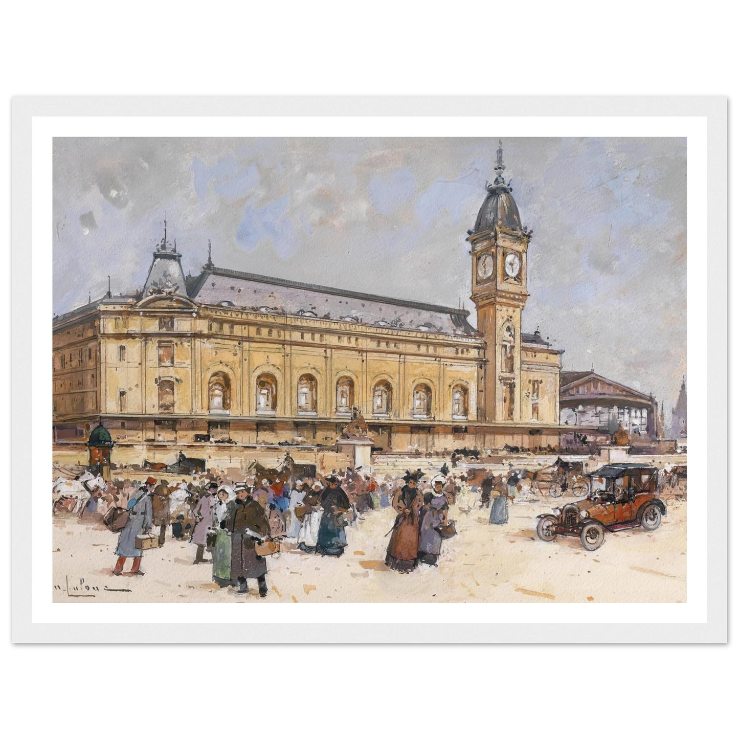 Gare de Lyon Art Print | Eugene Galien Laloue-Quipham Collections