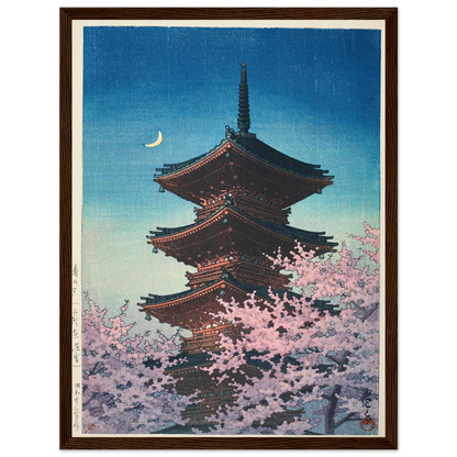 Haru no yu, Ueno Toshogu (Spring evening at Toshogu in Ueno) (1948) Art Print | Kawase Hasui-Quipham Collections