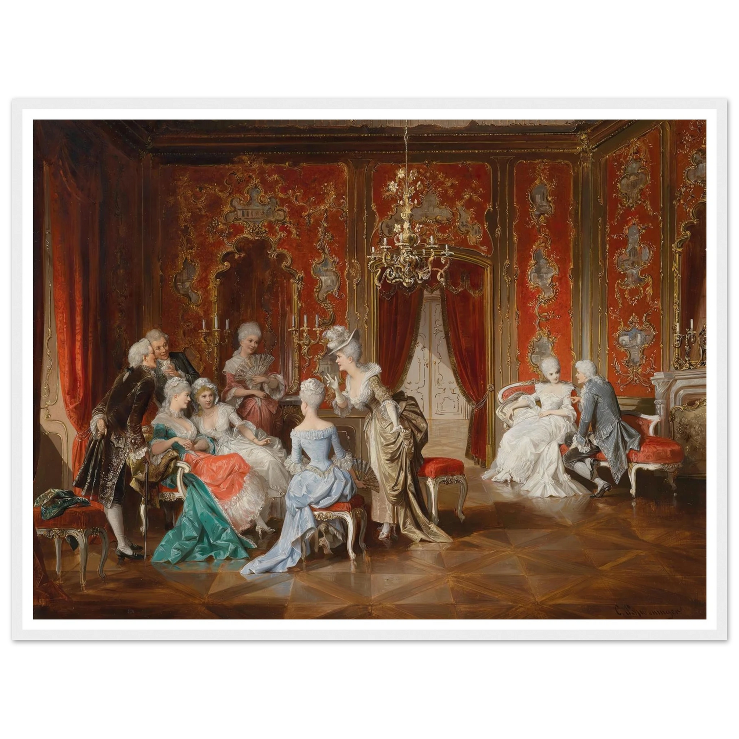 Salon Art Print | Carl Schweninger Jr-Quipham Collections