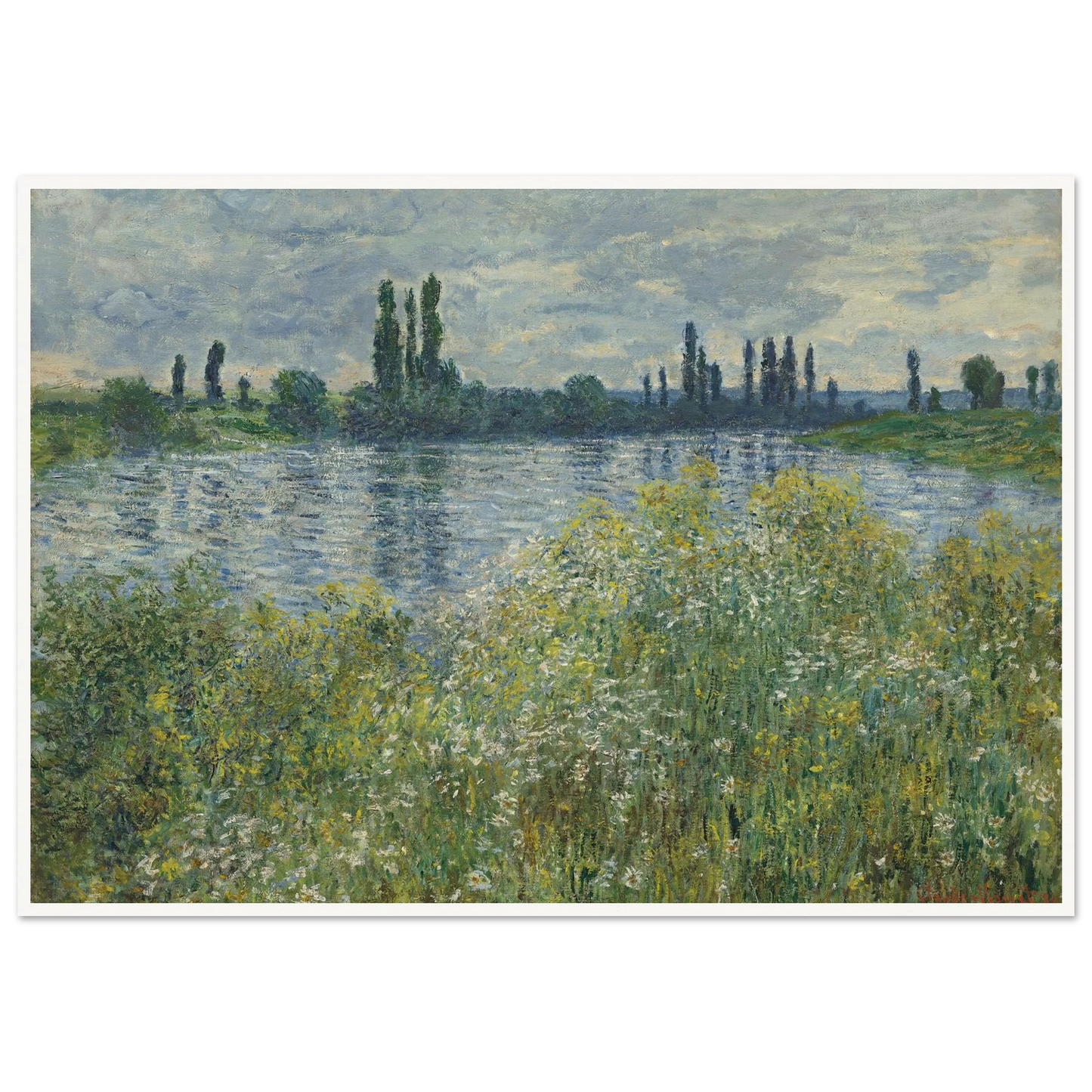 Banks of the Seine,Vétheuil (1880) Art Print | Claude Monet-Quipham Collections