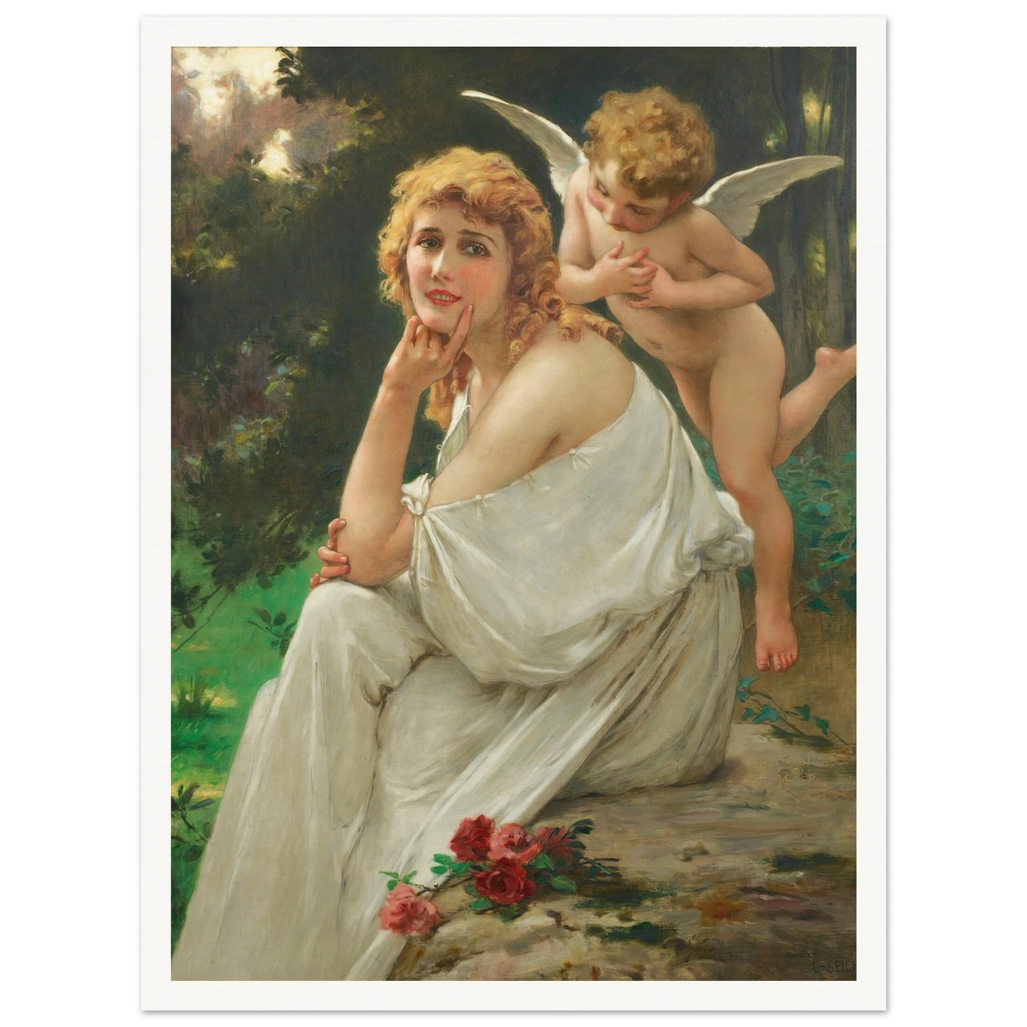 Love’s muse (portrait of Mary Pickford) Art Print | Guillaume Seignac-Quipham Collections