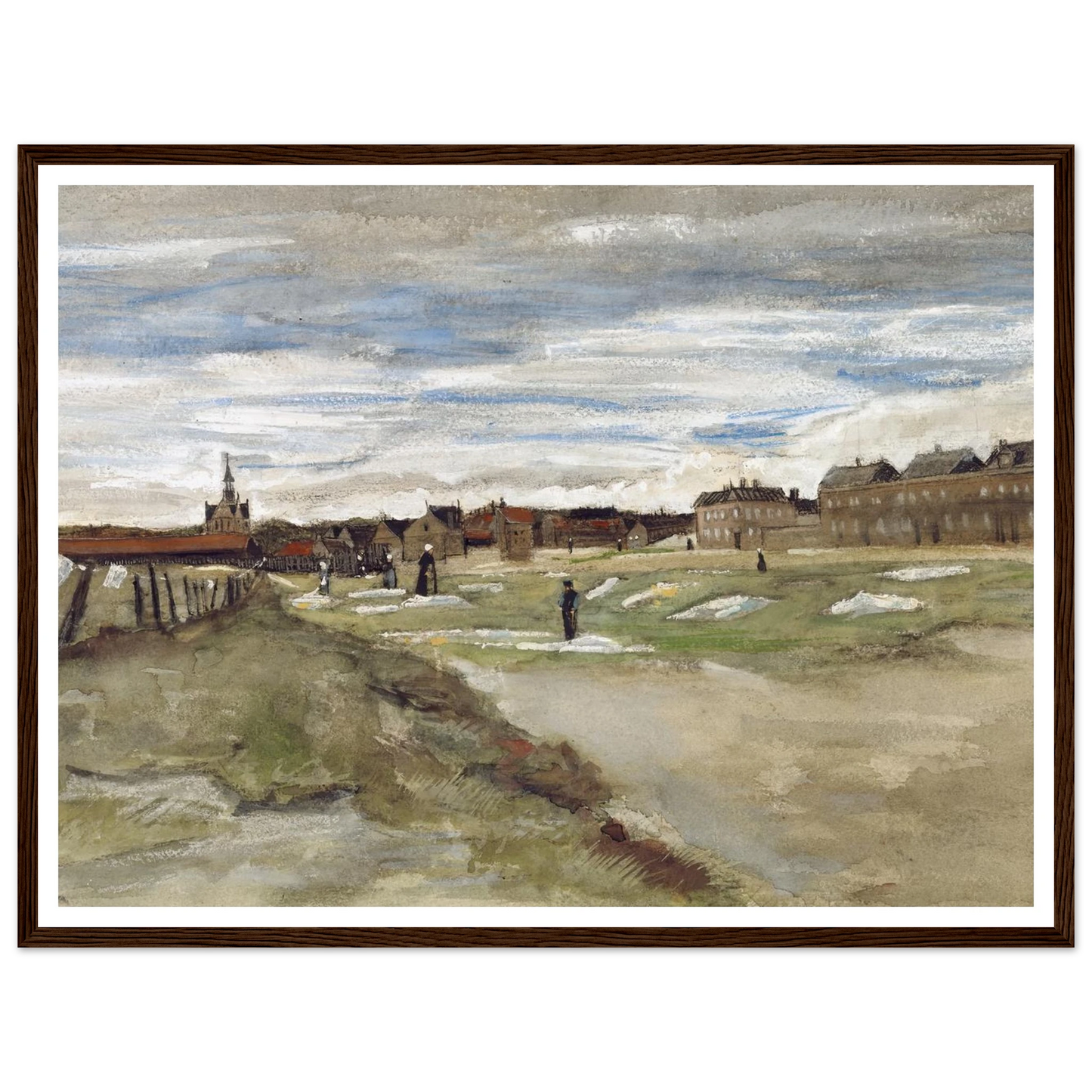 Bleachery at Scheveningen (1882) Art Print | Vincent van Gogh-Quipham Collections