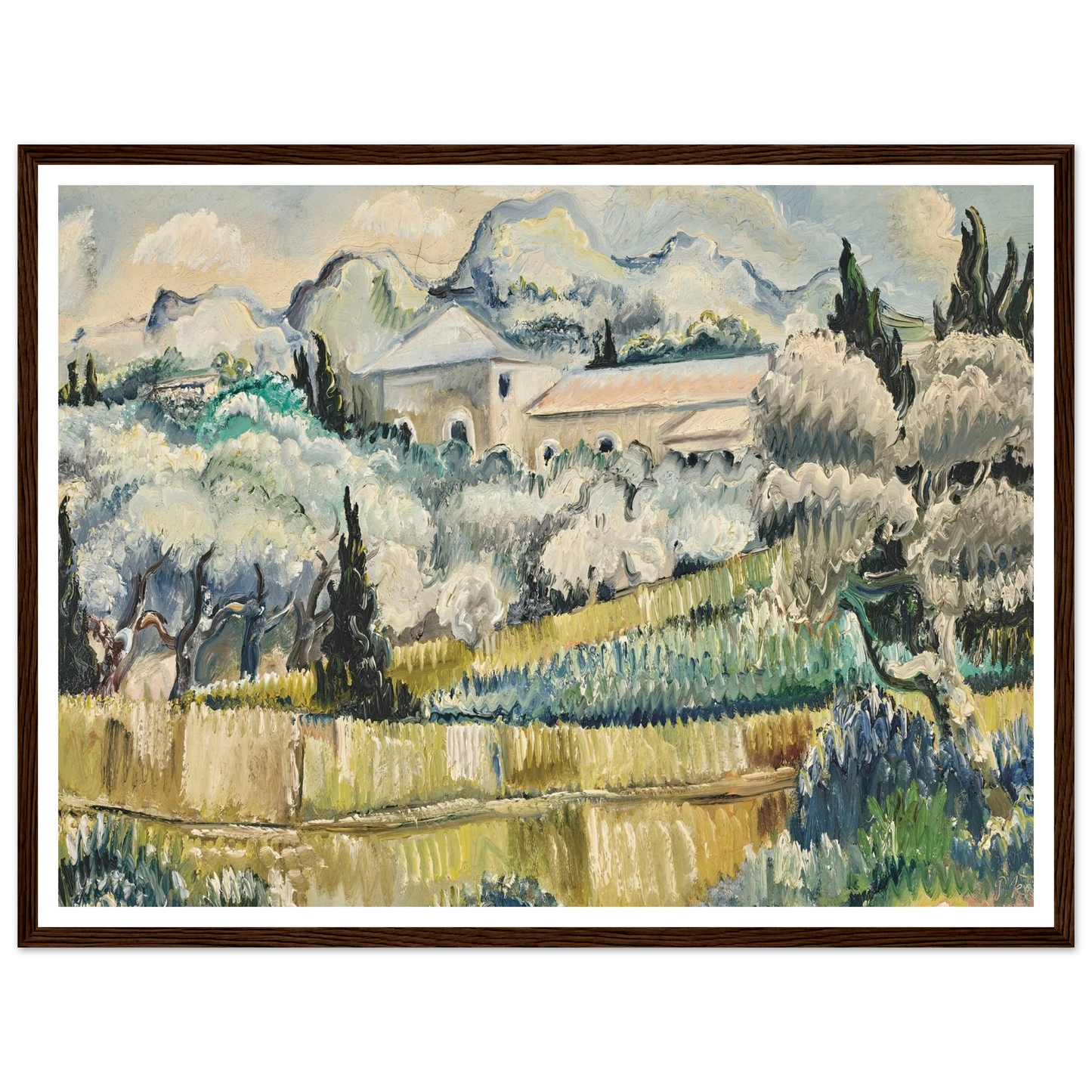 Landschaft in Südfrankreich (1938) Art Print | Paul Kleinschmidt-Quipham Collections