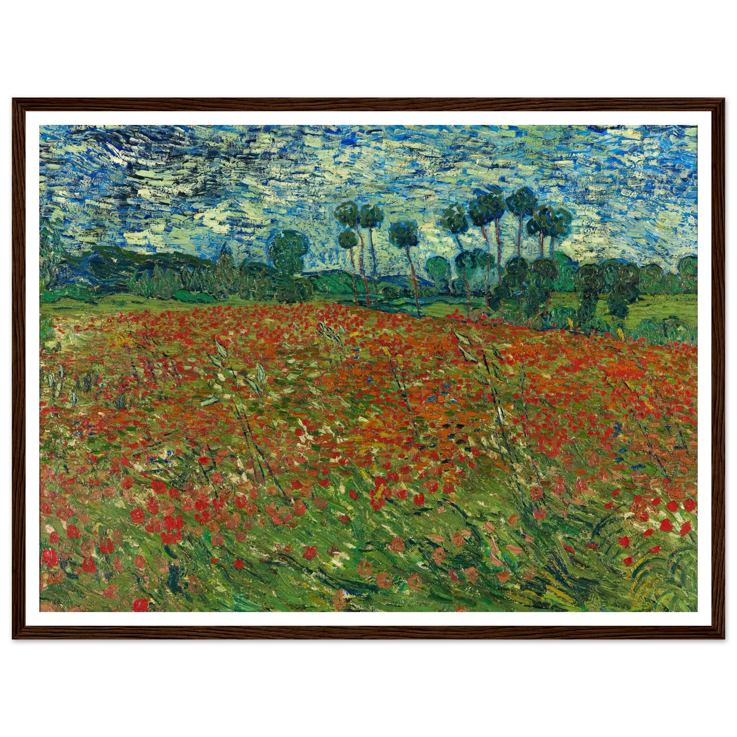 Poppy field Art Print | Vincent van Gogh-Quipham Collections